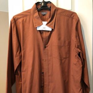 Eddie Bauer Burnt Orange Dress Shirt